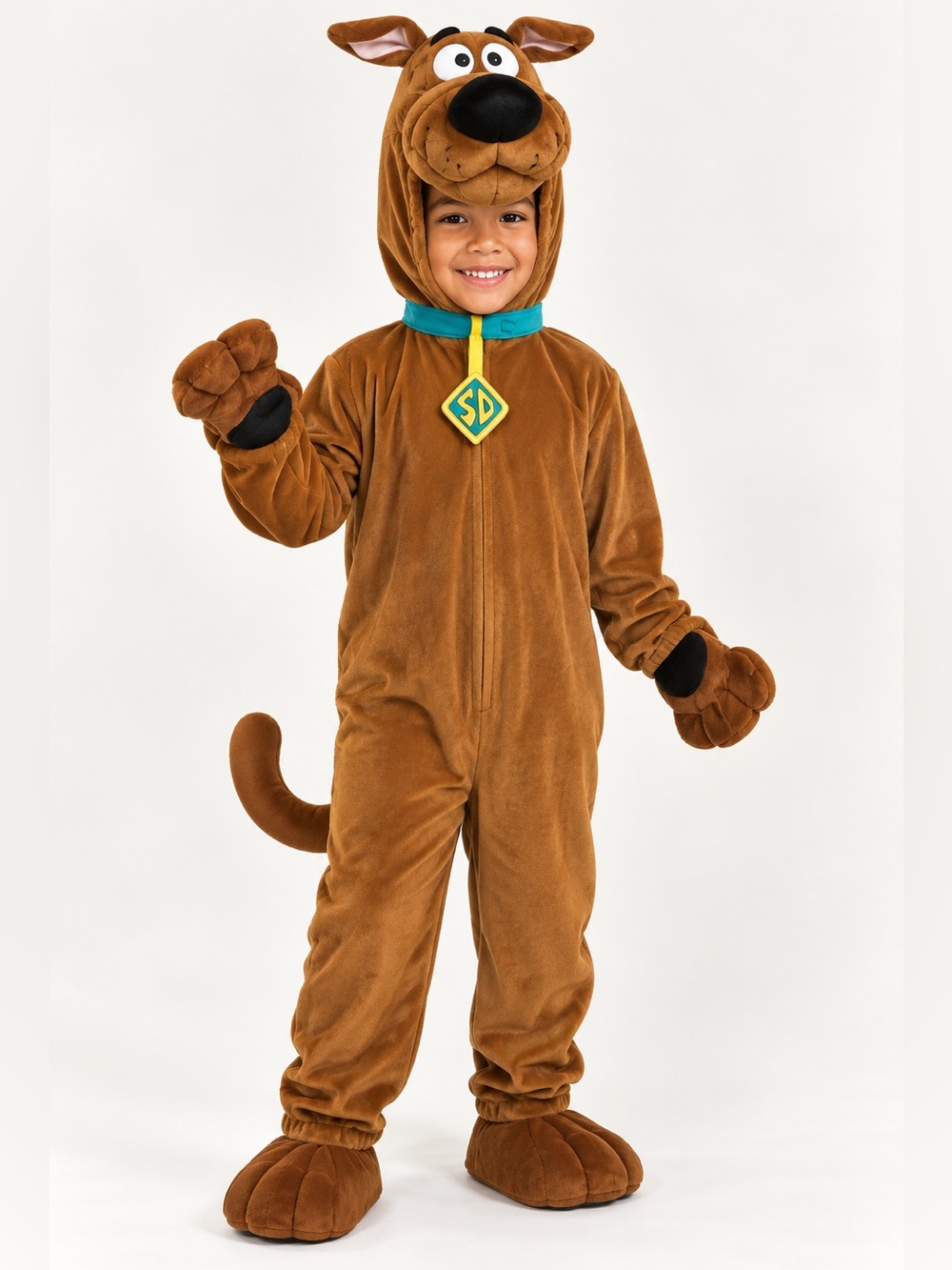 Kids Brown Scooby-Doo Plush Halloween Costume / Warm One Piece Costume for Boys
